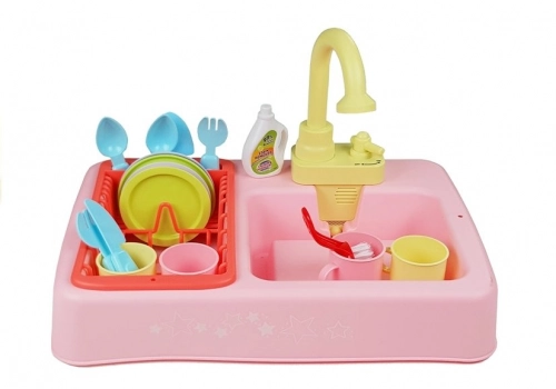 Colorful Sink with Tap Dishwasher with Accesories
