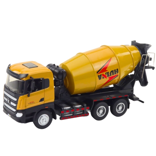 Concrete Mixer Construction Vehicle Metal Huina Khaki 1:50