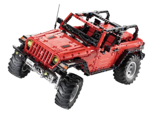 Construction Blocks Auto Off-Road Remote Controlled Red 1941 Elements