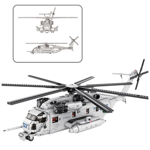 Construction Blocks Transport Helicopter Helicopter 2192el
