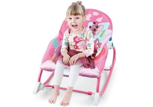 Cradle Rocker Chair 2 in 1 Feeding Chair Pink