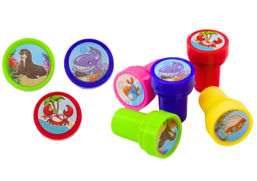 Decorative Stamps 12 Aquatic Animal Patterns 6 Colors