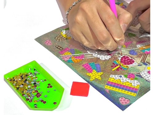 Diamond Embroidery Sticker Set Dinosaurs Mosaic