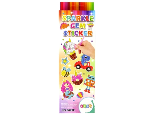 Diamond Embroidery Sticker Set Dinosaurs Mosaic