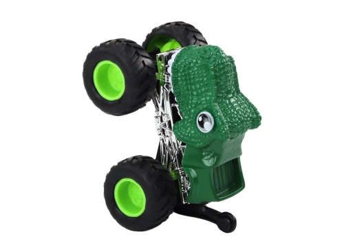 Dinosaur Off-Road Car with Large Rubber Wheels, Green