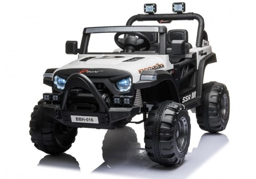 Divvietīgs bērnu elektromobilis BBH-016 White
