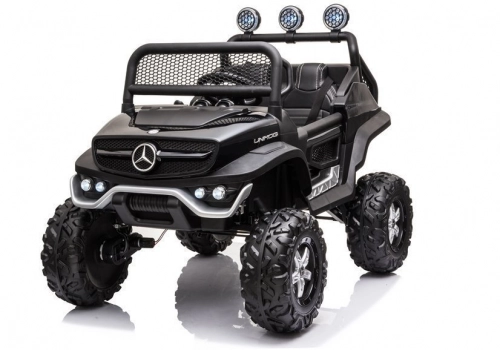 Двухместный детский электромобиль Mercedes Unimog S Painted Black