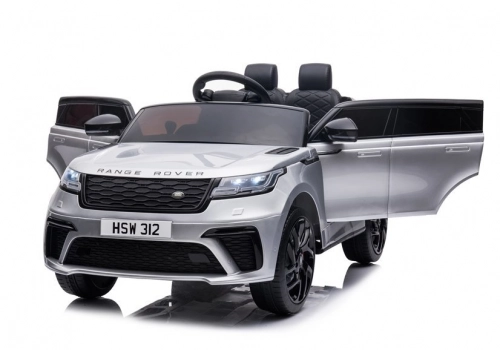 Divvietīgs bērnu elektromobilis Range Rover Silver Painted