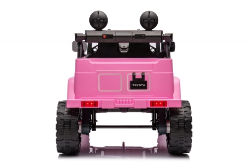 Divvietīgs bērnu elektromobilis Toyota FJ Pink