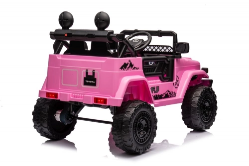 Divvietīgs bērnu elektromobilis Toyota FJ Pink