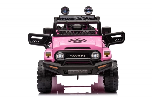 Divvietīgs bērnu elektromobilis Toyota FJ Pink