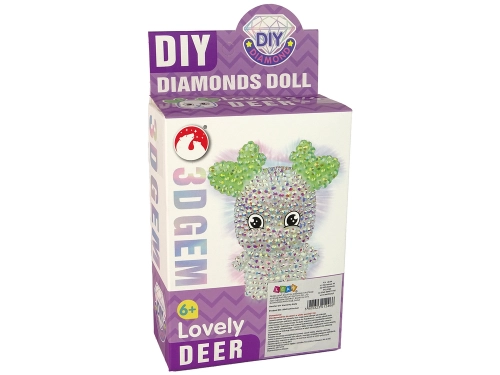 DIY Diamond Creative Kit White Reindeer 3D