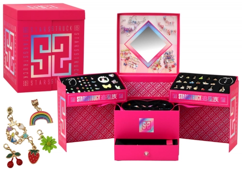 DIY Jewelry Making Set Beads Pendants Box 1267 pieces.