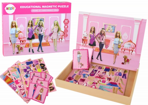 Doll Theme Educational Magnetic Puzzle Set