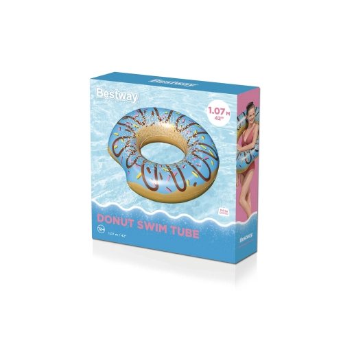 Donut Swimming Ring Donut Blue 107 cm Bestway 36118