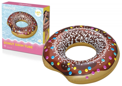 Donut Swimming Ring Donut Brown 107 cm Bestway 36118