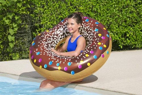 Donut Swimming Ring Donut Brown 107 cm Bestway 36118