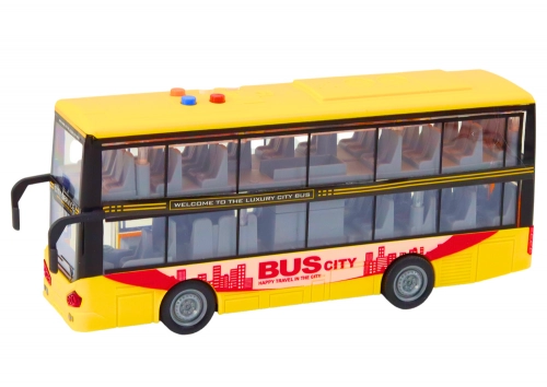 Double-Decker Bus 1:16 Lights Sounds Drive Yellow