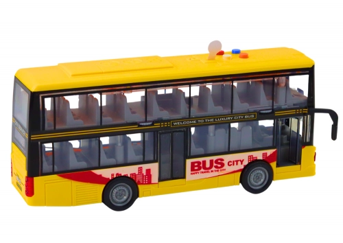 Double-Decker Bus 1:16 Lights Sounds Drive Yellow