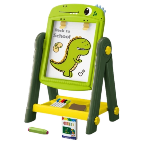 Double-sided Magnetic Dry Erase Board Dinosaur Green Accessories