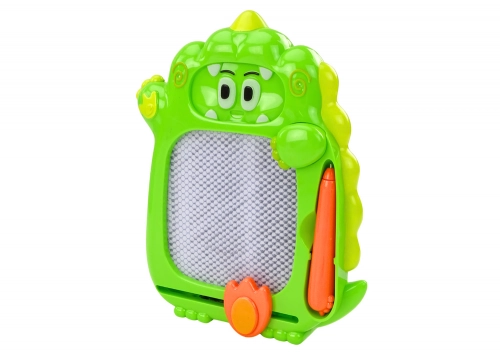 Drawing Board Pocket Game 2in1 Green Dinosaur