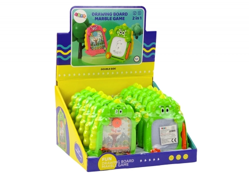 Drawing Board Pocket Game 2in1 Green Dinosaur