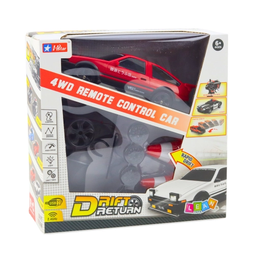 Drift Sports Car Interchangeable Wheels Remote Controlled RC 4WD Red