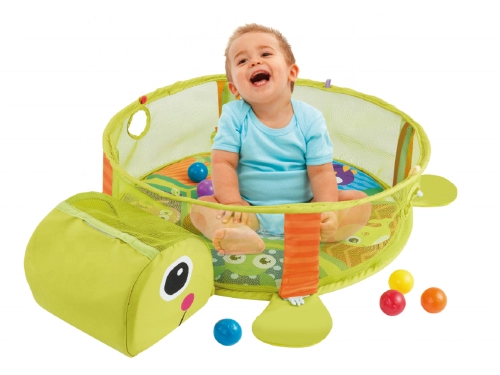 Educational Mat with Turtle Playpen Balls for Baby