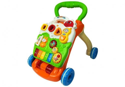 Educational Pusher for Babies with piano