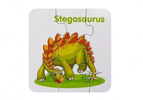 Educational Puzzle English Dinosaurs 10 Connections