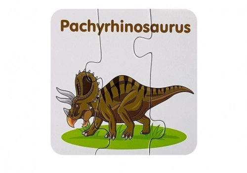 Educational Puzzle English Dinosaurs 10 Connections