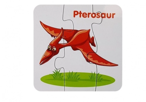 Educational Puzzle English Dinosaurs 10 Connections