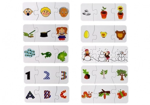 Educational Puzzle Puzzle Learning 10 Connections