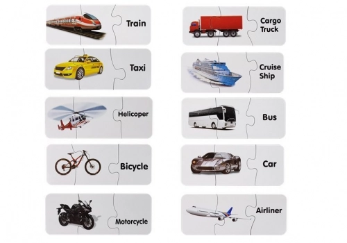 Educational Puzzle Transport Puzzle 10 Connections