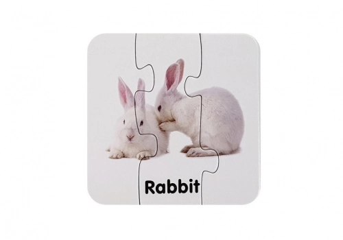 Educational Puzzle Wild Animals Puzzle 10 English Connections