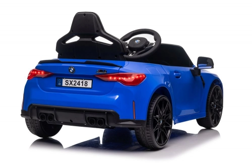 Vienvietīgs elektromobilis BMW M4 Blue