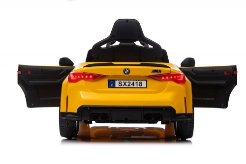 Vienvietīgs elektromobilis BMW M4 Yellow