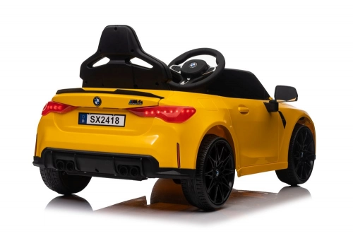 Vienvietīgs elektromobilis BMW M4 Yellow