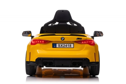 Vienvietīgs elektromobilis BMW M4 Yellow