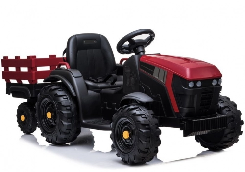 Bērnu elektriskais traktors ar piekabi BDM0925 Red