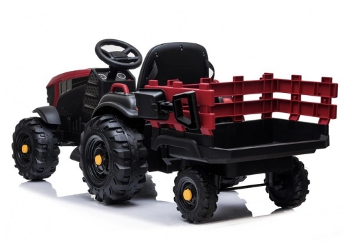 Bērnu elektriskais traktors ar piekabi BDM0925 Red