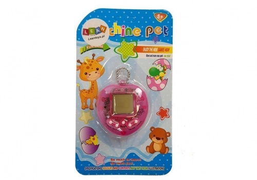 Electronic Animal Tamagotch Pink with short chain