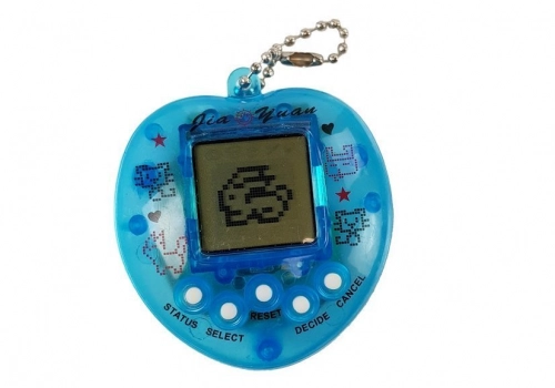 Electronic Animal Tamagotchi Blue with short chain