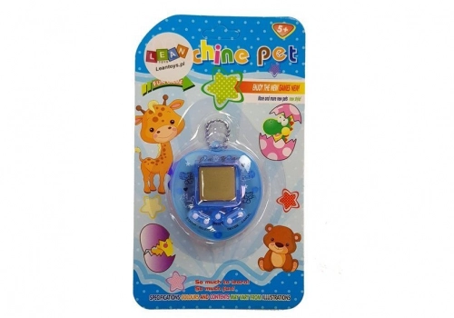 Electronic Animal Tamagotchi Blue with short chain
