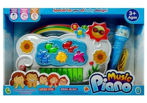 Electronic Piano with Flowers Connect to Phone