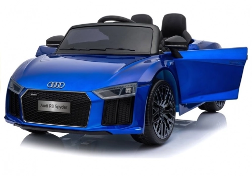 Elektriskā sporta automašīna bērniem Audi R8 Spyder Blue Painted