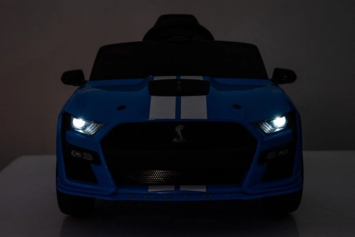 Elektriskā sporta automašīna bērniem Ford Mustang GT500 Shelby Blue