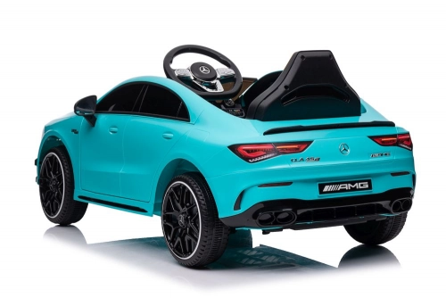 Электрический спортивный автомобиль для детей Mercedes CLA 45s AMG Turquoise