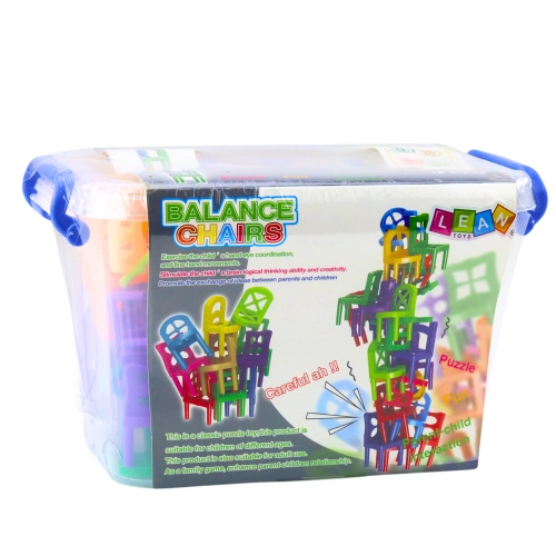 Falling Balance Chairs Arcade Game 48 Pieces Colorful