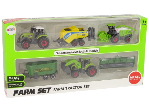 Farming machinery set Farming vehicles 6 pieces Tractor